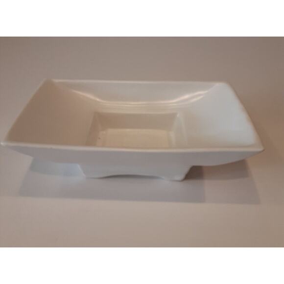 Vintage Mid Century Mcoy Planter USA Low Level Centerpiece/Side Table White - Picture 8 of 8